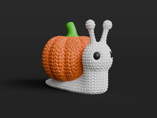Sandy  the Snail With Pumpkin